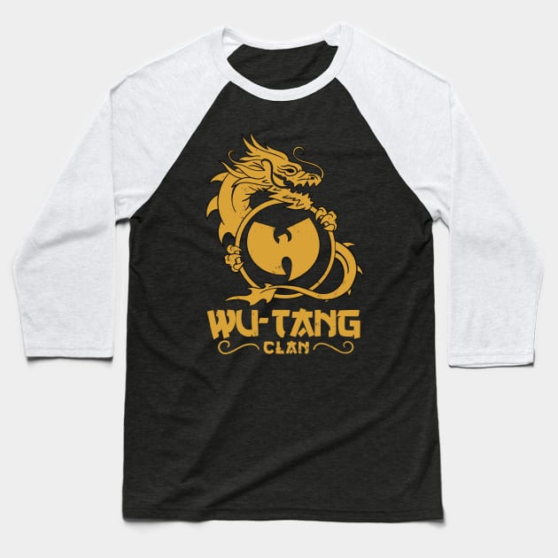 Vintage Wutang dragon Baseball T-Shirt by Punk Rock